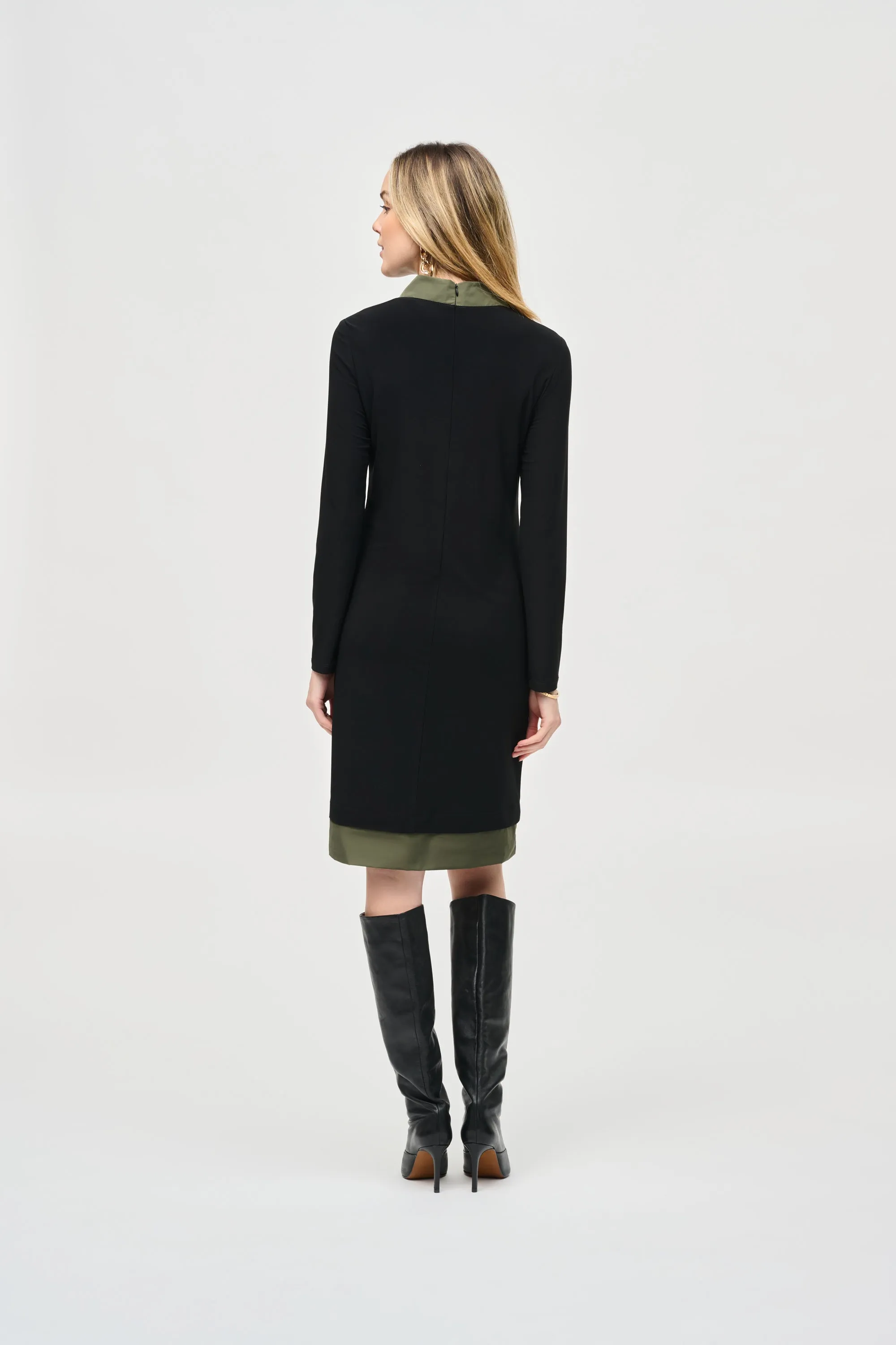 JOSEPH RIBKOFF High Neck Shift Dress